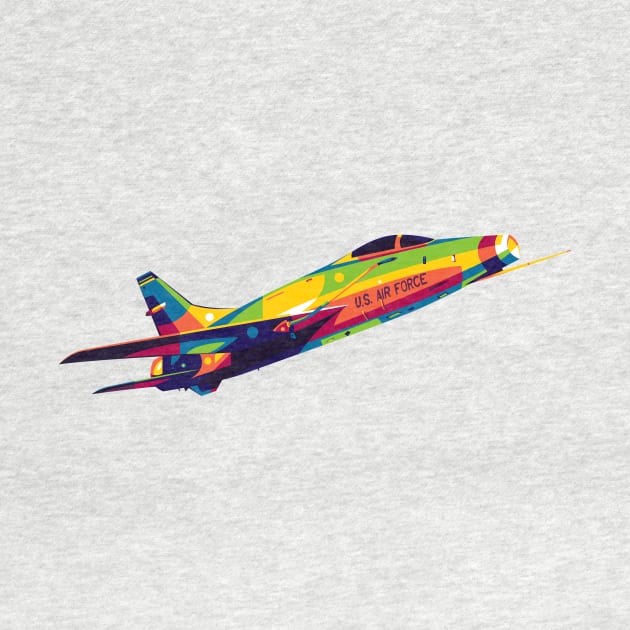 F-100 Super Sabre by wpaprint